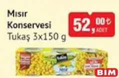 TUKAŞ MISIR KONSERVESİ 3X150 G